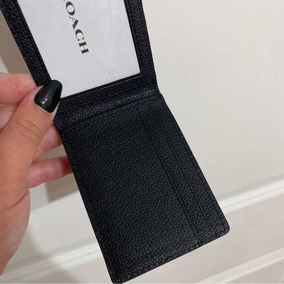 NEW Coach Men's Bifold Wallet Leather Slim Card Insert - Picture 3 of 4